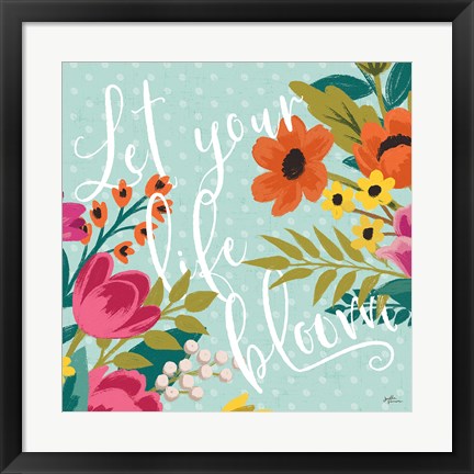 Framed Romantic Luxe X Print