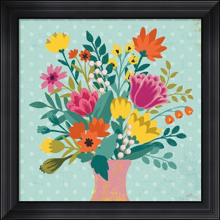 Framed Romantic Luxe XV Print