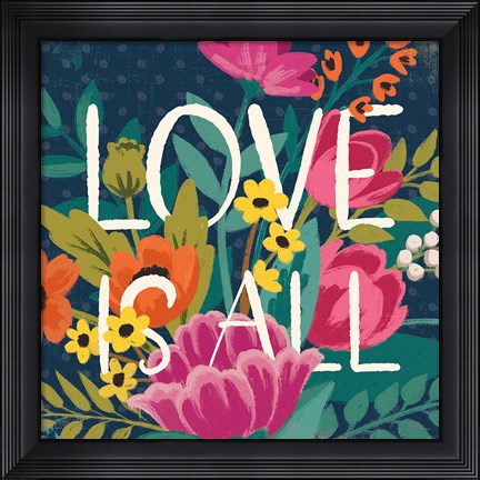 Framed Romantic Luxe IV Print