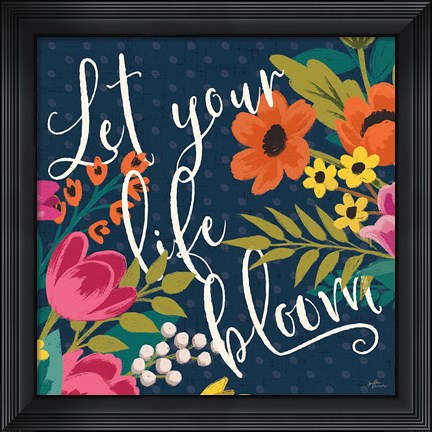 Framed Romantic Luxe II Print