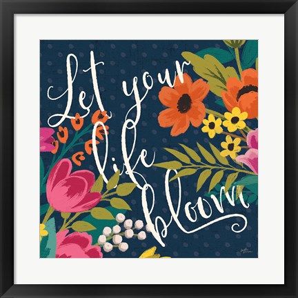 Framed Romantic Luxe II Print