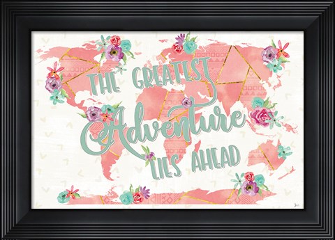 Framed Floral Aspect II Print