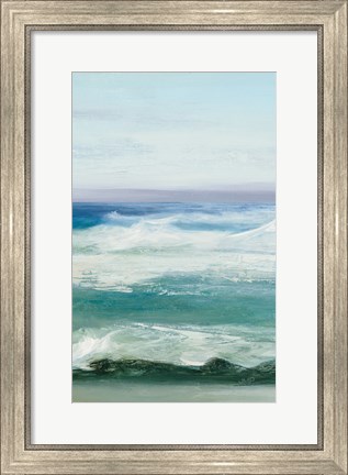 Framed Azure Ocean III Print