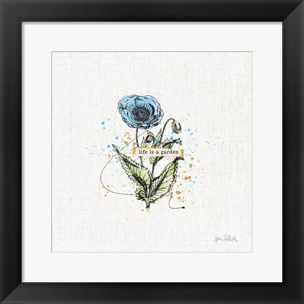 Framed Thoughtful Blooms I Print