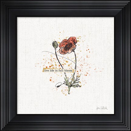 Framed Thoughtful Blooms IV Print