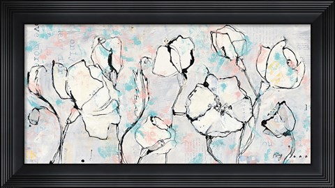 Framed 16 Again Blush Turquoise Print