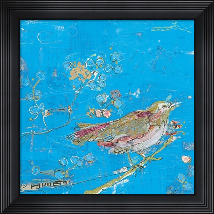 Framed Birds of a Feather v2 Blue Print
