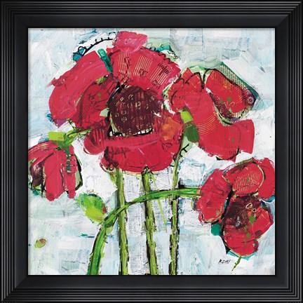 Framed POP Square with Magenta Print