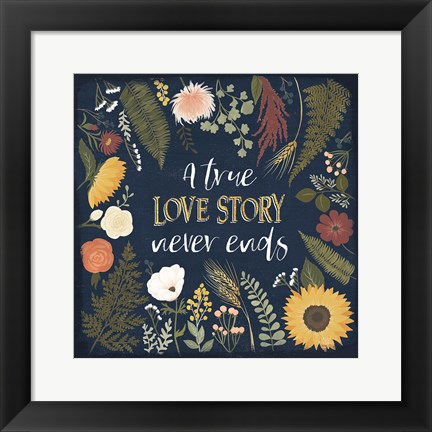 Framed Autumn Romance V Print