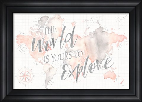 Framed Wonderful World I Print