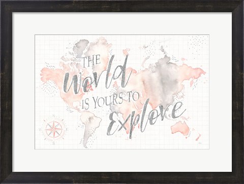 Framed Wonderful World I Print