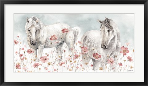 Framed Wild Horses III Print