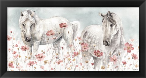 Framed Wild Horses III Print