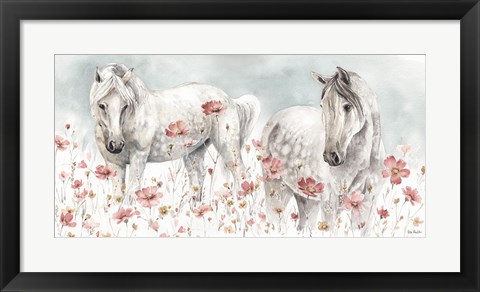 Framed Wild Horses III Print