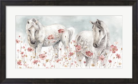 Framed Wild Horses III Print