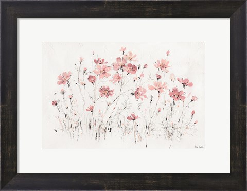 Framed Wildflowers I Pink Print