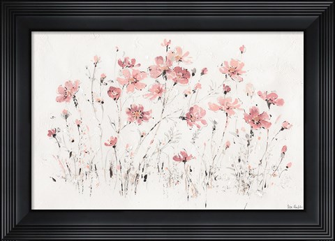 Framed Wildflowers I Pink Print