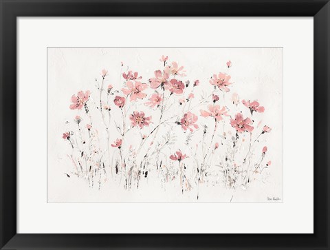 Framed Wildflowers I Pink Print