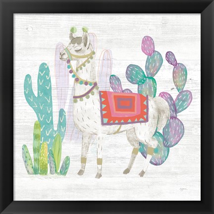 Framed Lovely Llamas V Print