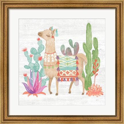 Framed Lovely Llamas IV Print