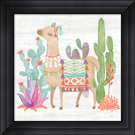 Framed Lovely Llamas IV Print