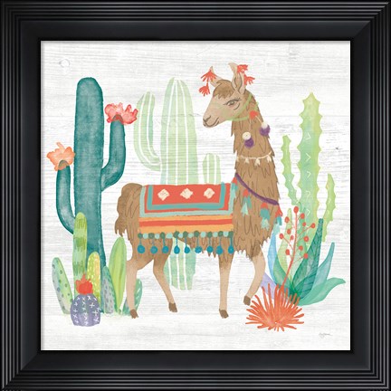Framed Lovely Llamas III Print