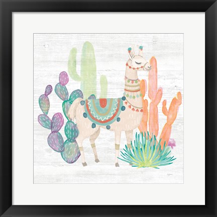 Framed Lovely Llamas II Print