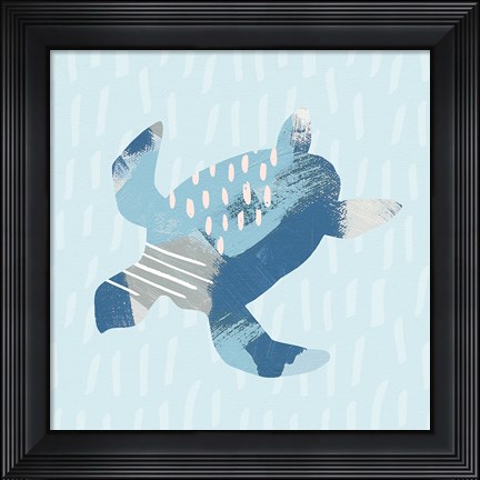 Framed Coastal Cool IV Print