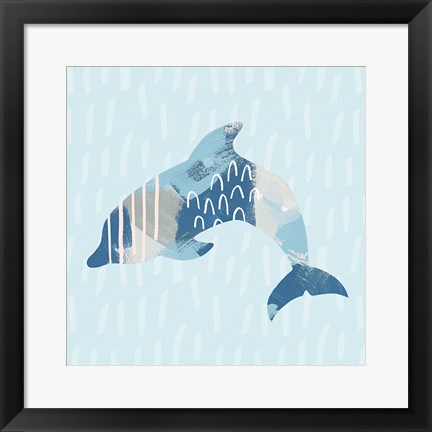 Framed Coastal Cool III Print