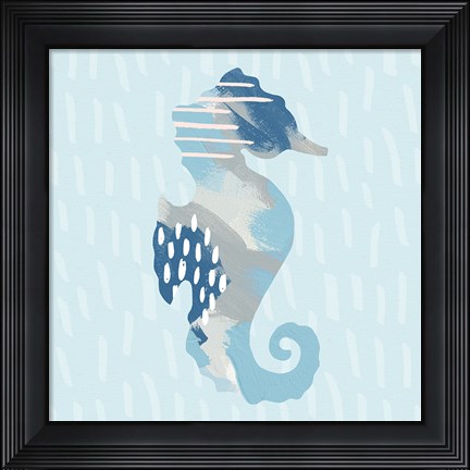 Framed Coastal Cool I Print
