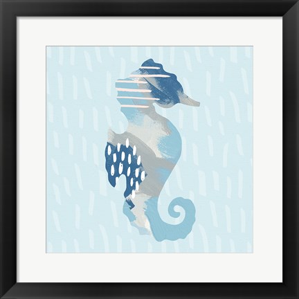 Framed Coastal Cool I Print