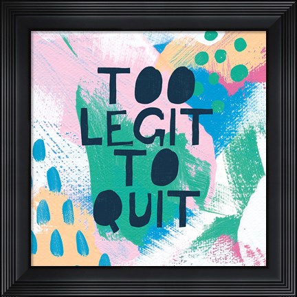 Framed Bright Inspiration III Print