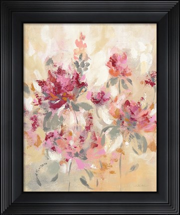 Framed Floral Reflections I Print