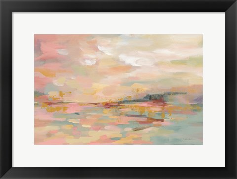 Framed Pink Waves Print