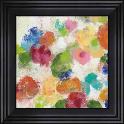 Framed Hydrangea Bouquet I Square I Print