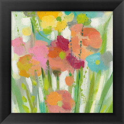 Framed Longstem Bouquet II Square II Print