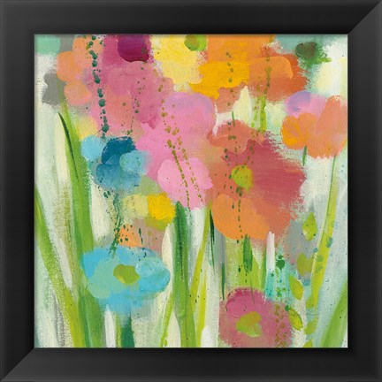 Framed Longstem Bouquet I Square II Print