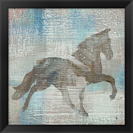 Framed Cheval II Brown Print