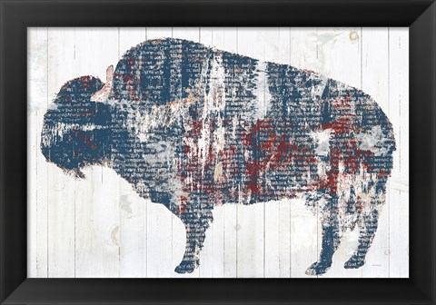 Framed Free Spirit II Red White Blue Print