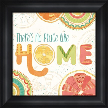 Framed Citrus Splash VI Print