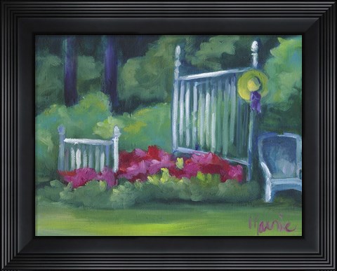 Framed Flower Bed Print