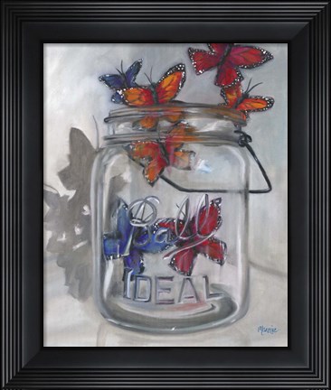 Framed Jar Of Hope Print