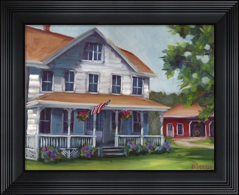 Framed Porch Days Print