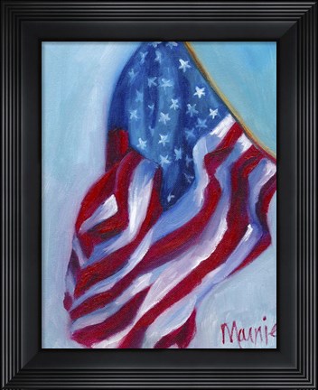 Framed Long May She Wave Print