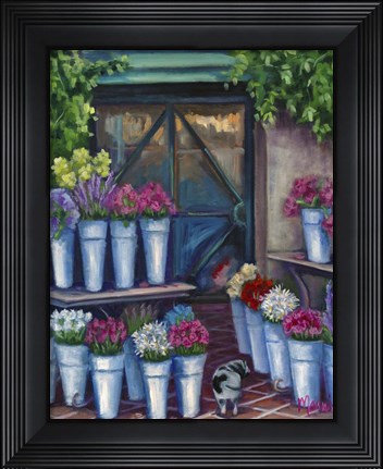 Framed Daisy Flower Shopping Print