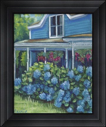 Framed Hydrangea Riot Print