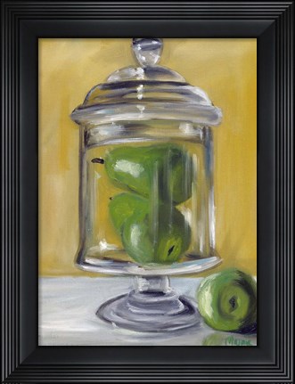 Framed Jar Of Pears Print