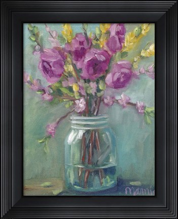 Framed Spring Blossoms I Print