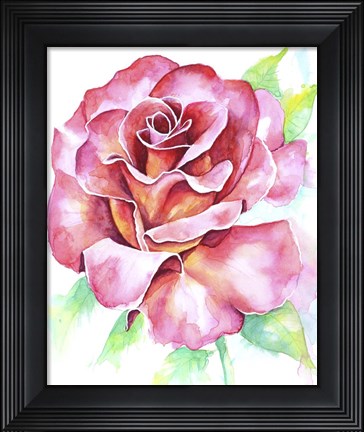 Framed Rose Print