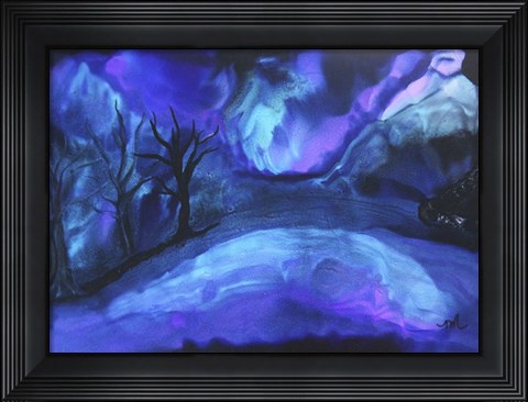 Framed Aroura Lake Print